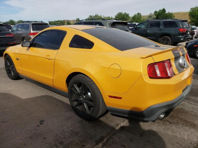 1ZVBP8CFXB5169111 - 2011 FORD MUSTANG GT YELLOW photo 2