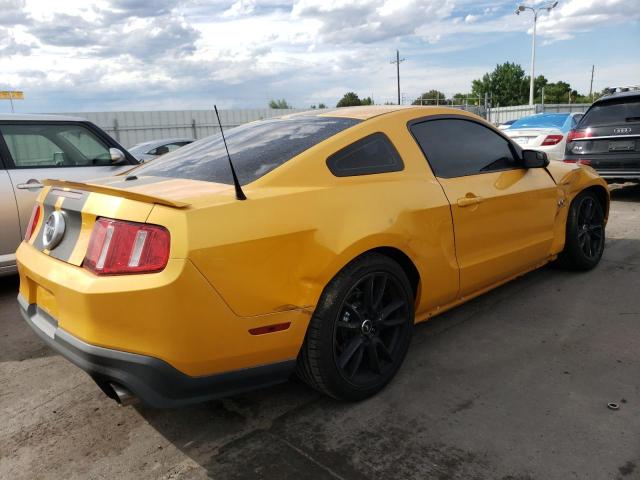 1ZVBP8CFXB5169111 - 2011 FORD MUSTANG GT YELLOW photo 3