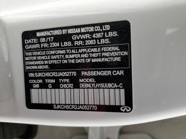 SJKCH5CR2JA052770 - 2018 INFINITI QX30 BASE Weiß Foto 12