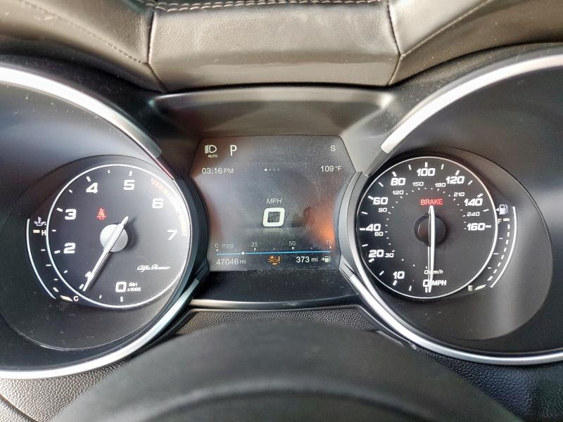 ZASPAKBN3K7C42699 - 2019 ALFA ROMEO STELVIO TI GRAY photo 9