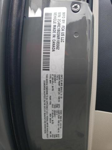 2C4RC1BG5NR185562 - 2022 CHRYSLER PACIFICA TOURING L GRAY photo 13