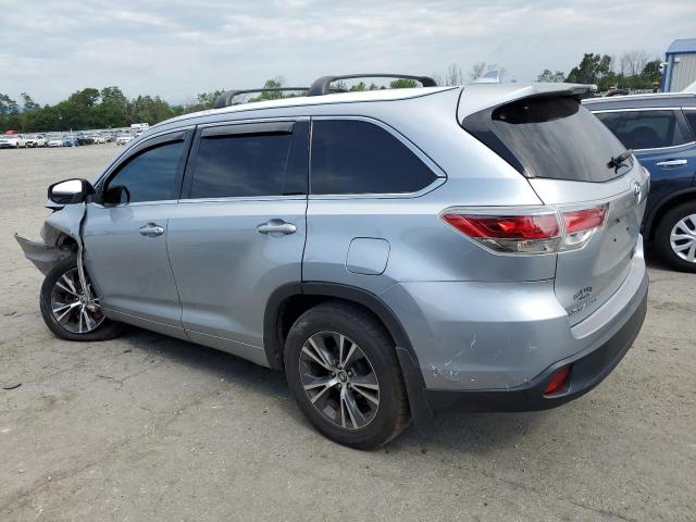 5TDJKRFH1GS248264 - 2016 TOYOTA HIGHLANDER XLE Gümüş foto 2