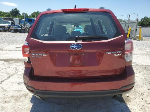 JF2SJABC1HH586211 - 2017 SUBARU FORESTER 2.5I RED photo 6