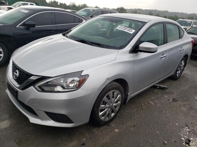 3N1AB7AP4GY255045 - 2016 NISSAN SENTRA S SILVER photo 1