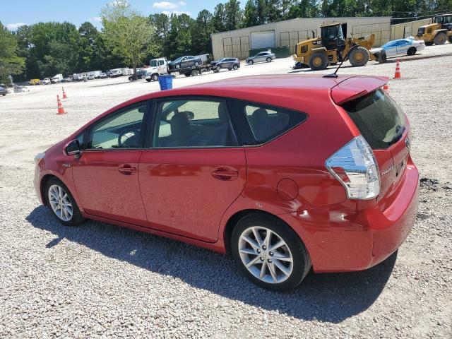 JTDZN3EU2EJ006910 - 2014 TOYOTA PRIUS V RED photo 2