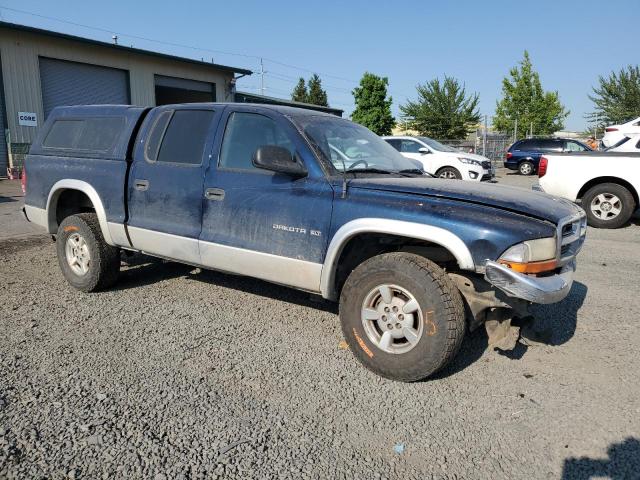 1B7HG2AN91S260195 - 2001 DODGE DAKOTA QUAD BLUE photo 4