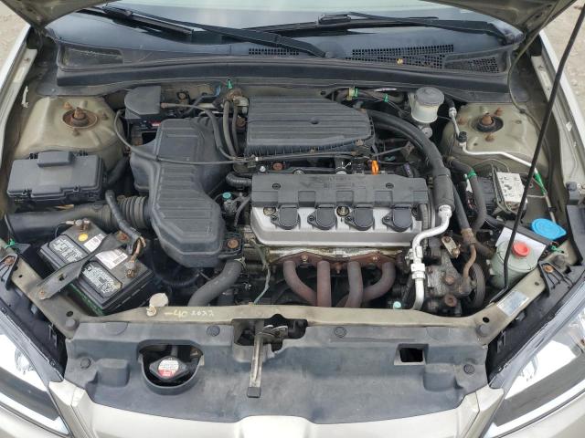 2HGES26714H586100 - 2004 HONDA CIVIC EX GRAY photo 11