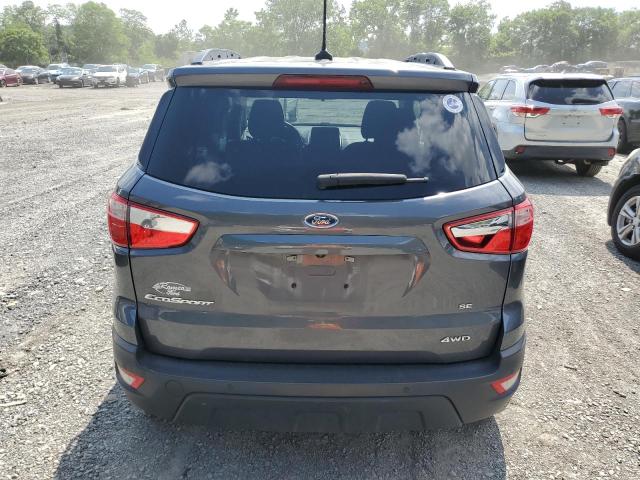 MAJ6S3GL2KC289282 - 2019 FORD ECOSPORT SE ნაცრისფერი ფოტო 6