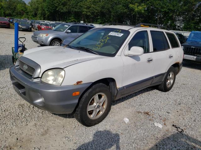 KM8SC13E33U464082 - 2003 HYUNDAI SANTA FE GLS WHITE photo 1