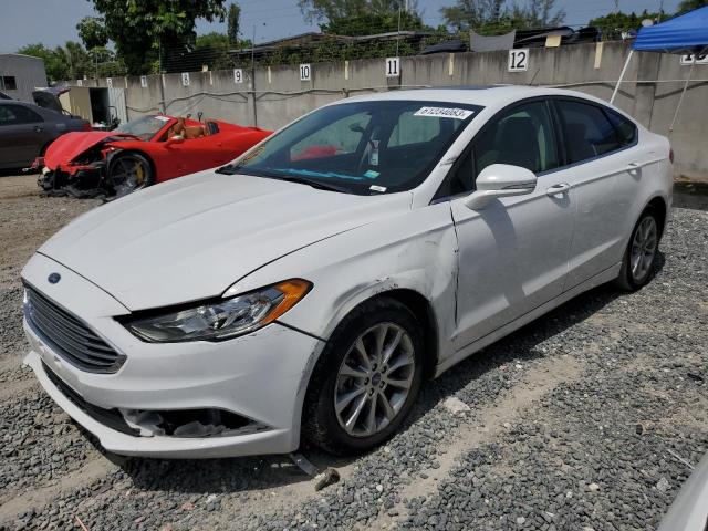 3FA6P0LU3HR356531 - 2017 FORD FUSION SE HYBRID WHITE photo 1