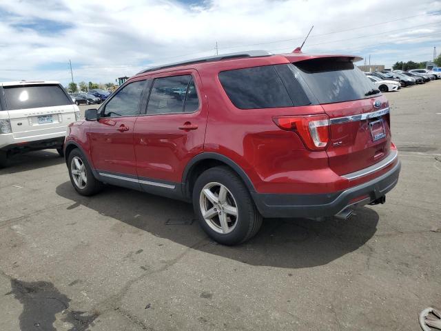 1FM5K7D81JGC54393 - 2018 FORD EXPLORER XLT RED photo 2