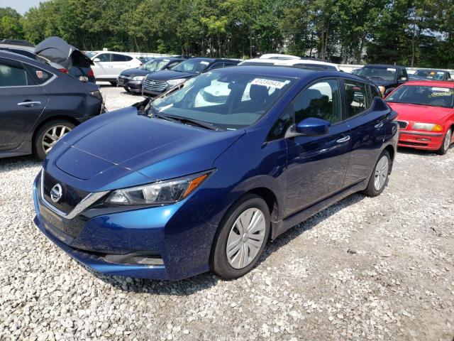 1N4AZ1BV3MC554488 - 2021 NISSAN LEAF S BLUE photo 1