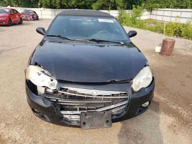 1C3EL75R84N302940 - 2004 CHRYSLER SEBRING GTC BLACK photo 5