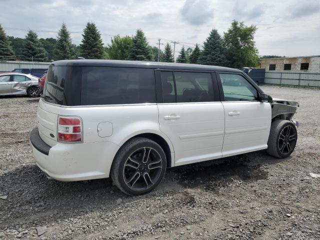 2FMGK5C8XDBD30123 - 2013 FORD FLEX SEL WHITE photo 3