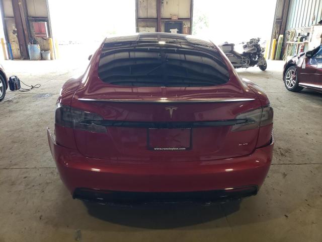 5YJSA1E66MF450798 - 2021 TESLA MODEL S RED photo 6
