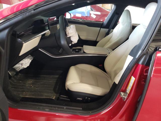 5YJSA1E66MF450798 - 2021 TESLA MODEL S RED photo 7