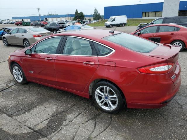 3FA6P0SU1GR289718 - 2016 FORD FUSION TITANIUM PHEV RED photo 2