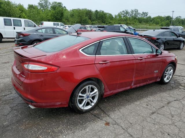 3FA6P0SU1GR289718 - 2016 FORD FUSION TITANIUM PHEV RED photo 3