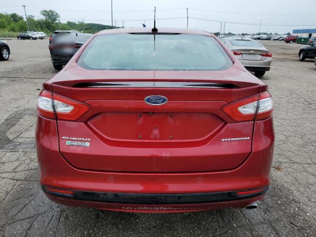 3FA6P0SU1GR289718 - 2016 FORD FUSION TITANIUM PHEV RED photo 6