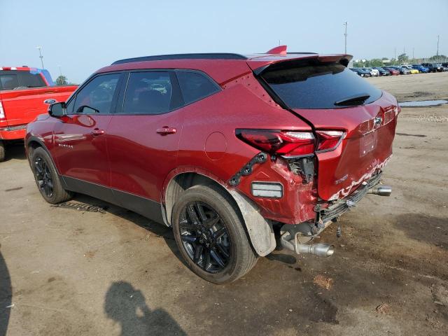 3GNKBCRS6MS549670 - 2021 CHEVROLET BLAZER 2LT RED photo 2