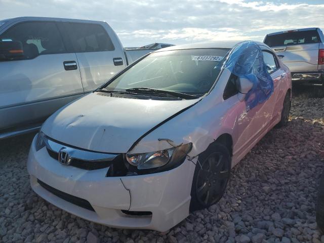 2HGFA16599H321643 - 2009 HONDA CIVIC LX WHITE photo 2