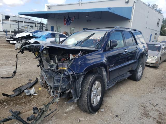 JTEBU14R48K030528 - 2008 TOYOTA 4RUNNER SR5 BLUE photo 2