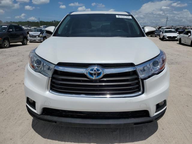5TDKKRFH2GS504190 - 2016 TOYOTA HIGHLANDER XLE WHITE photo 5