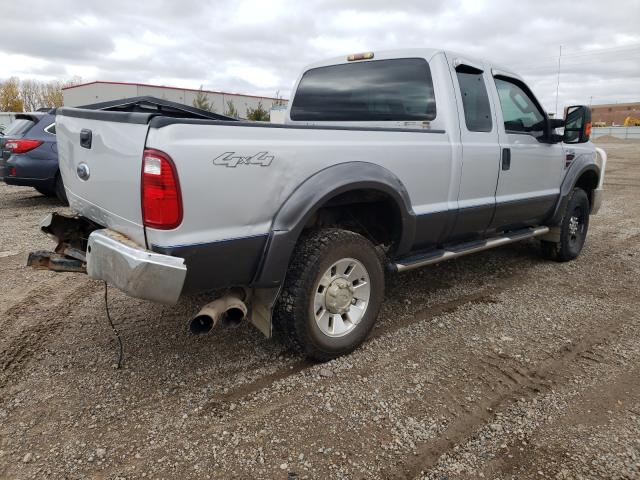 1FTWX31R38EA50877 - 2008 FORD F350 SRW SUPER DUTY SILVER photo 4