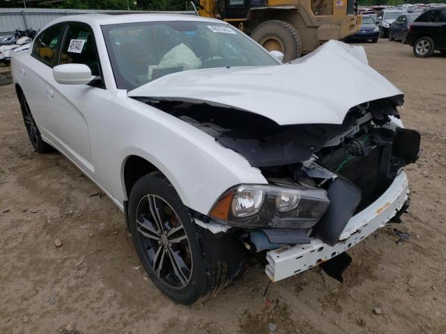 2C3CDXJG6DH608231 - 2013 DODGE CHARGER SXT WHITE photo 1