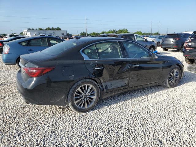 JN1EV7BPXMM704900 - 2021 INFINITI Q50 LUXE BLACK photo 3