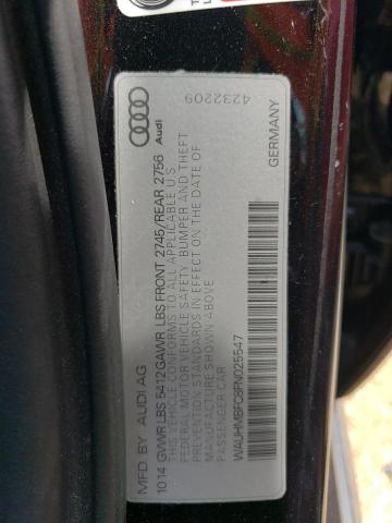 WAUHMBFC8FN025547 - 2015 AUDI A6 PRESTIGE შავი ფოტო 13