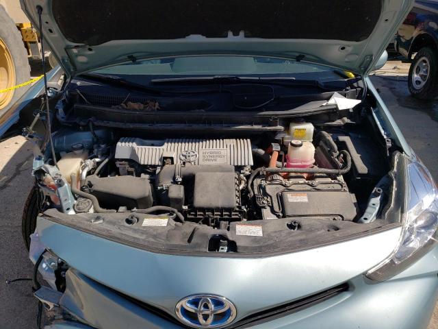 JTDZN3EU3HJ074282 - 2017 TOYOTA PRIUS V TURQUOISE photo 11