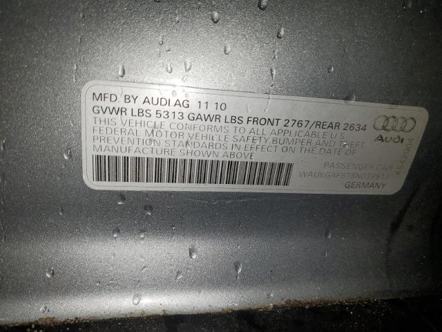 WAUKGAFB7BN039917 - 2011 AUDI A6 PRESTIGE Gümüş foto 12