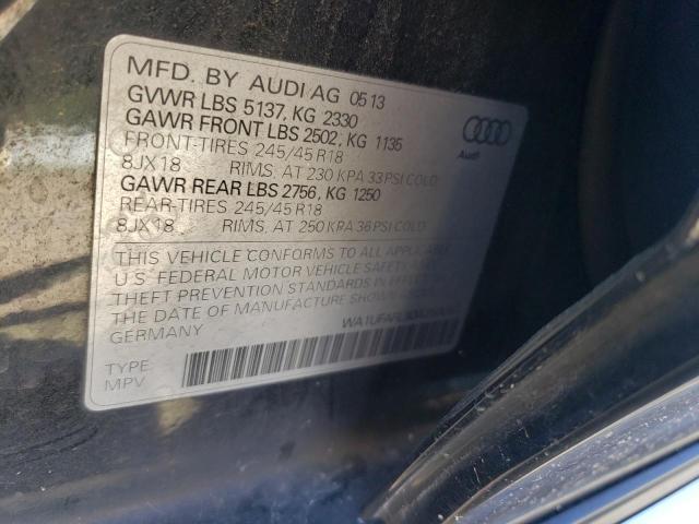 WA1UFAFL3DA250057 - 2013 AUDI A4 ALLROAD PREMIUM PLUS BLACK photo 12