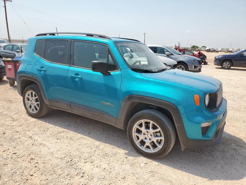 ZACNJDA14NPN98044 - 2022 JEEP RENEGADE SPORT TEAL photo 4