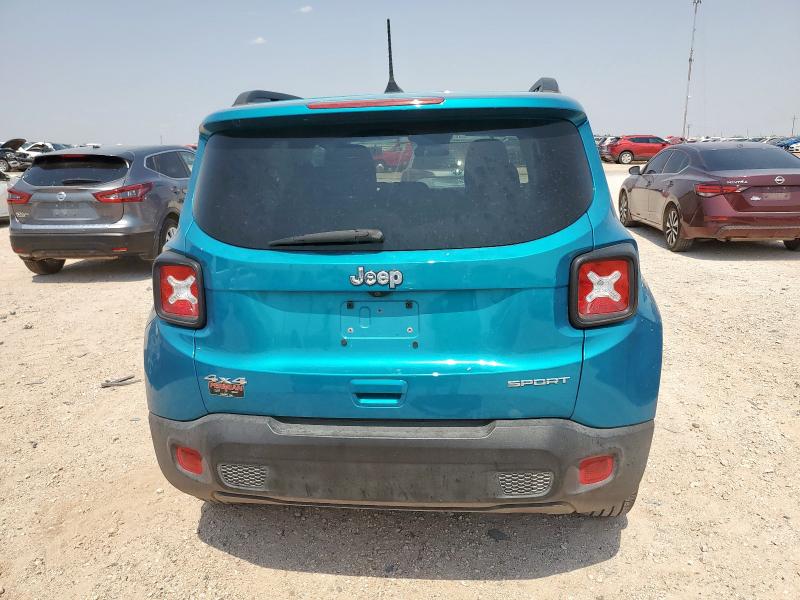 ZACNJDA14NPN98044 - 2022 JEEP RENEGADE SPORT TEAL photo 6