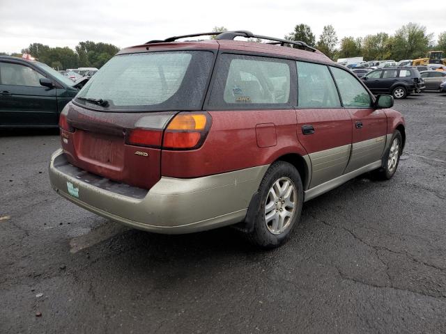 4S3BH675137602083 - 2003 SUBARU LEGACY OUTBACK AWP MAROON photo 4