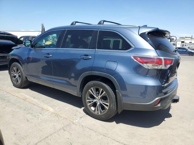 5TDJKRFH2GS236429 - 2016 TOYOTA HIGHLANDER XLE BLUE photo 2