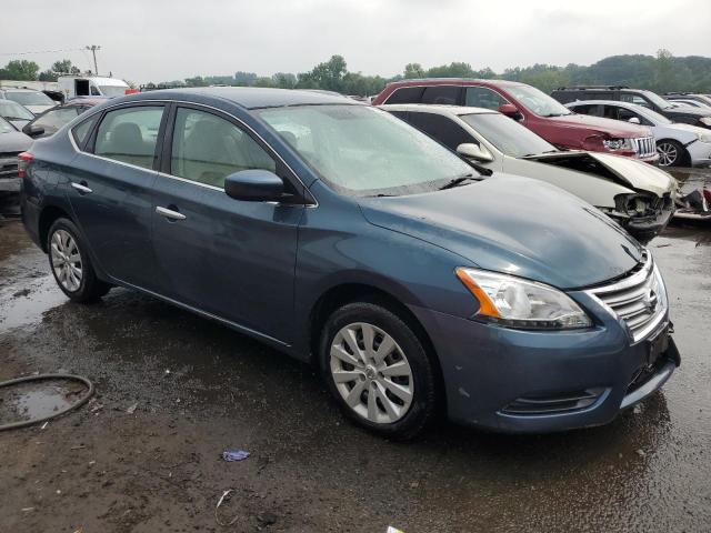 3N1AB7AP4EY234063 - 2014 NISSAN SENTRA S BLUE photo 4