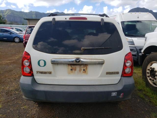 4F2YZ02Z36KM36195 - 2006 MAZDA TRIBUTE I WHITE photo 6