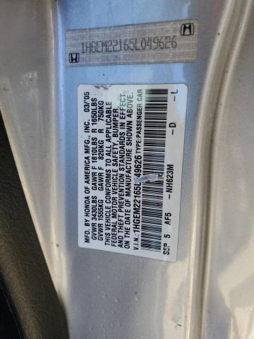 1HGEM22165L049626 - 2005 HONDA CIVIC DX VP Gümüş foto 12