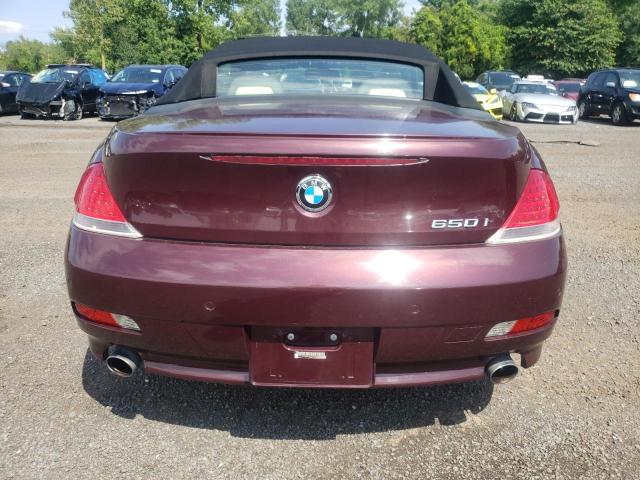 WBAEK13466CN79665 - 2006 BMW 650 I BURGUNDY photo 6