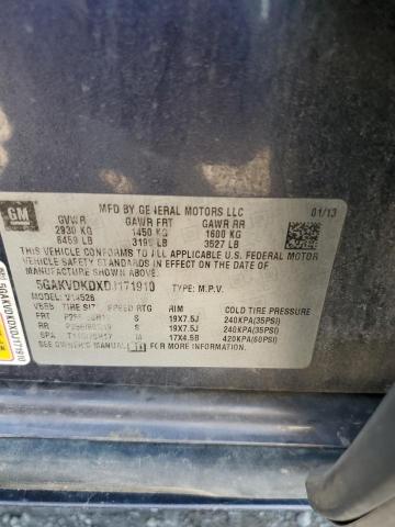 5GAKVDKDXDJ171910 - 2013 BUICK ENCLAVE 灰色 照片 13