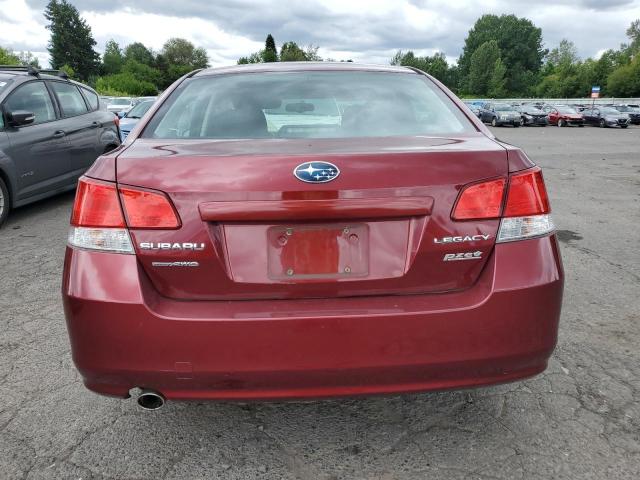 4S3BMBC63B3234661 - 2011 SUBARU LEGACY 2.5I PREMIUM MAROON photo 6