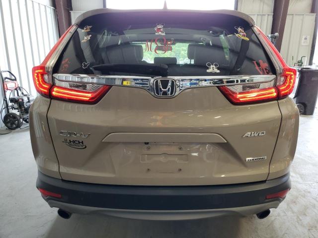 2HKRW2H98KH622971 - 2019 HONDA CR-V TOURING TAN photo 6