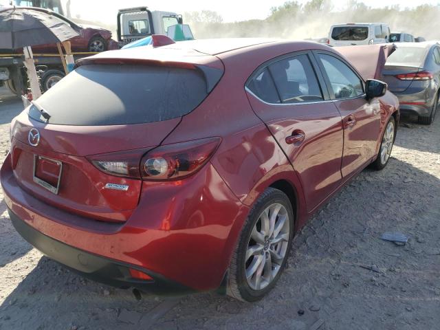 JM1BM1M36F1228658 - 2015 MAZDA 3 GRAND TOURING RED photo 4