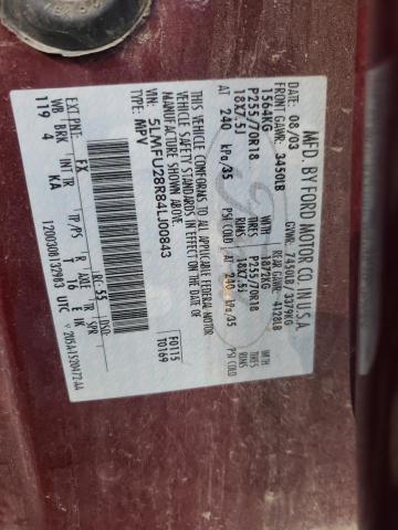 5LMFU28R84LJ00843 - 2004 LINCOLN NAVIGATOR BURGUNDY photo 13