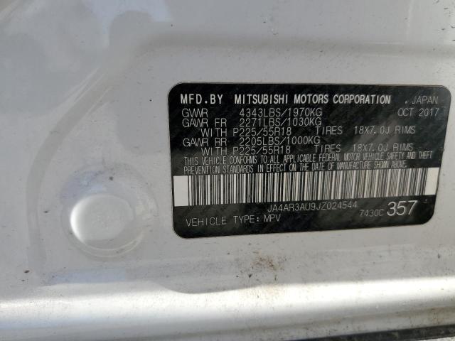 JA4AR3AU9JZ024544 - 2018 MITSUBISHI OUTLANDER ES WHITE photo 13