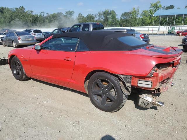 2G1FB3D34C9156751 - 2012 CHEVROLET CAMARO LT RED photo 2