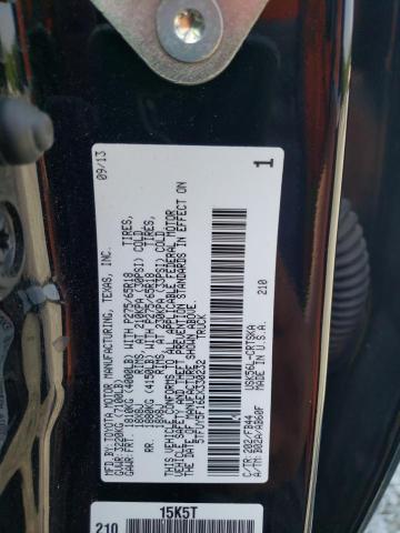 5TFUY5F16EX330232 - 2014 TOYOTA TUNDRA DOUBLE CAB SR/SR5 BLACK photo 13